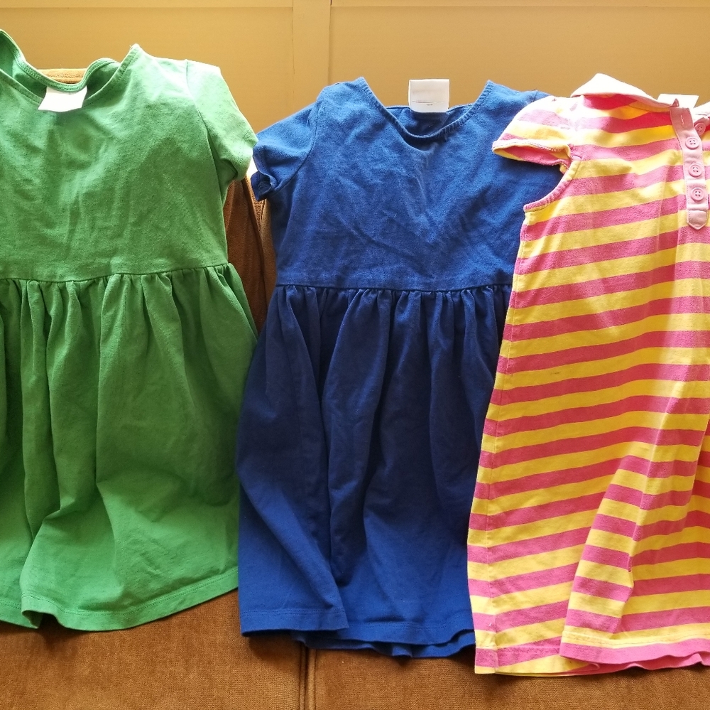 Lot of three Hanna Anderson dresses size 120